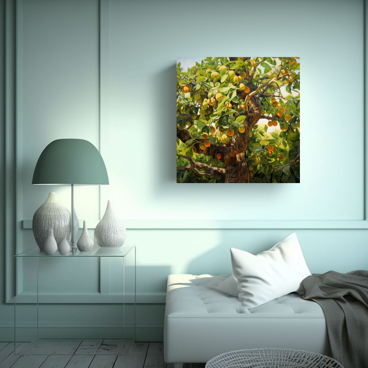 GENERICO - Pintura Abstracta Estilo óleo Detallado De Alta 60x60 Cm