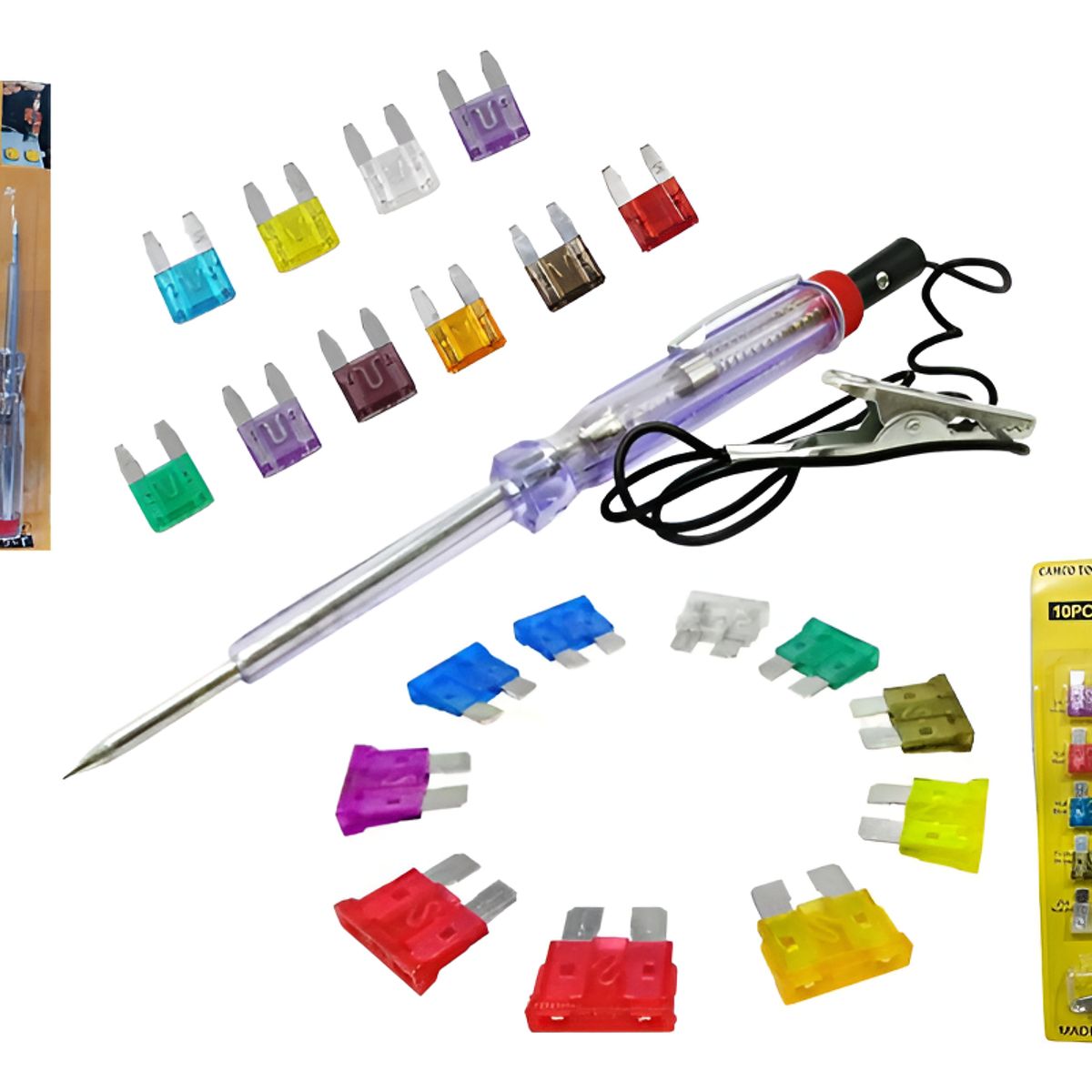 GENERICO - Fusible Standarmini Para Auto Con Probador De Corriente