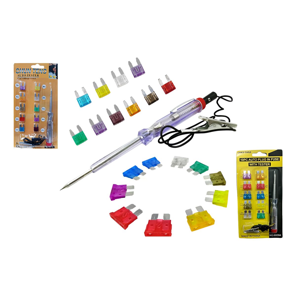 GENERICO - Fusible Standarmini Para Auto Con Probador De Corriente