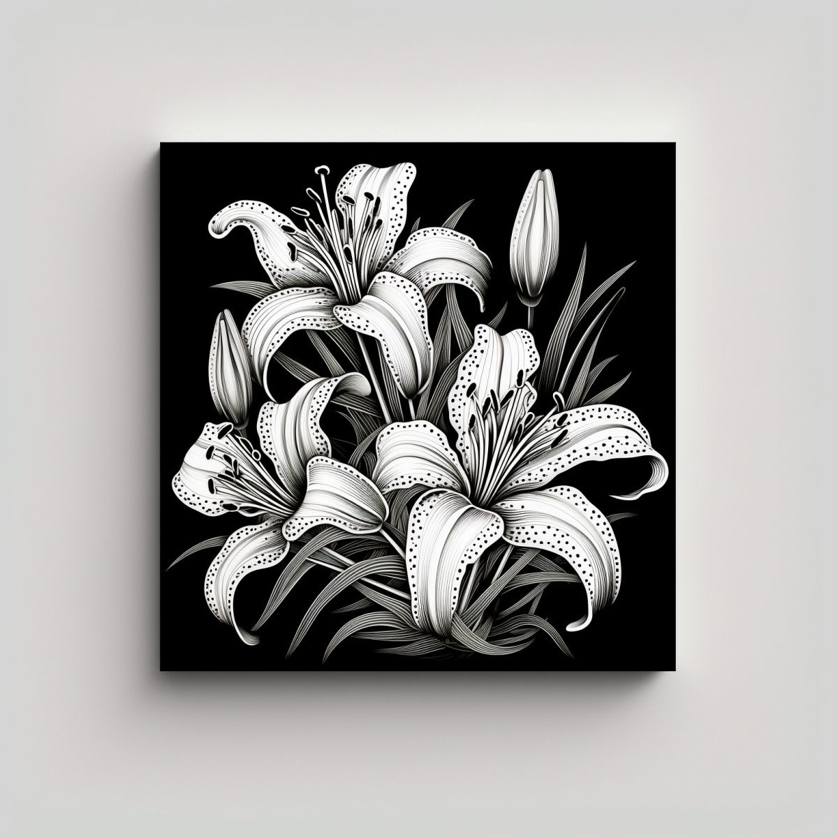 GENERICO - Arte De Lirios En Flor De Alta Calidad En Estilo 60x60 Cm