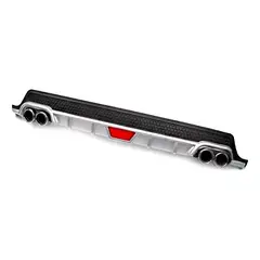 GENERICO - Difusor Inferior Rejilla Parachoque Trasero Universal 128cm