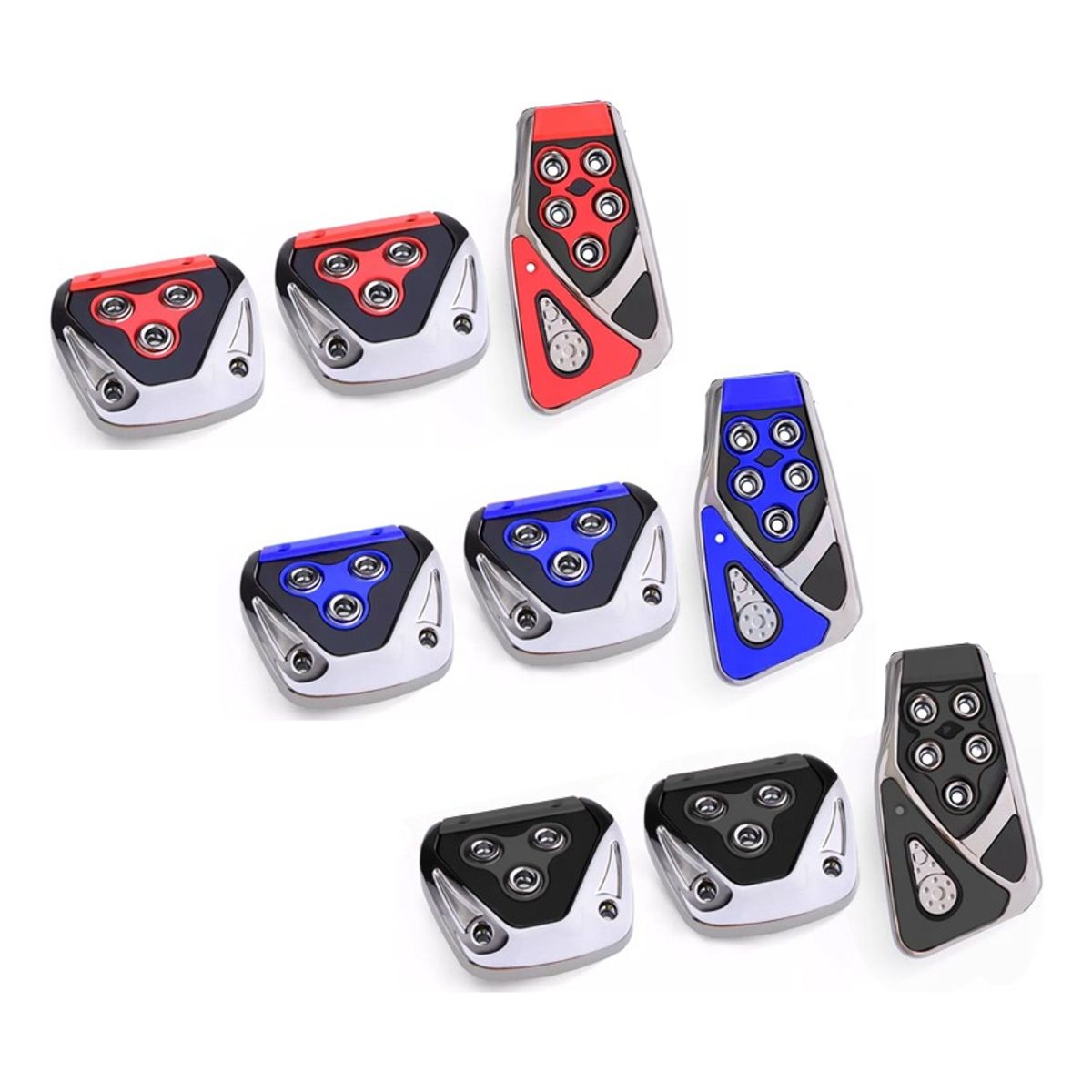 GENERICO - Cubre Pedales Freno Acelerador Y Embrague Antideslizante