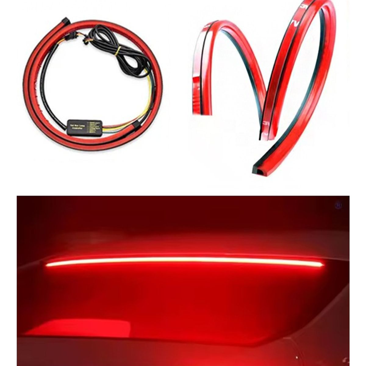 GENERICO - Tercera Luz Freno 12v Flexible 100cm