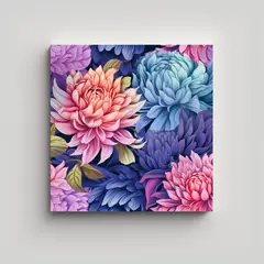 GENERICO - Cuadros Decorativos De Flores Grandes Con 60x60 Cm