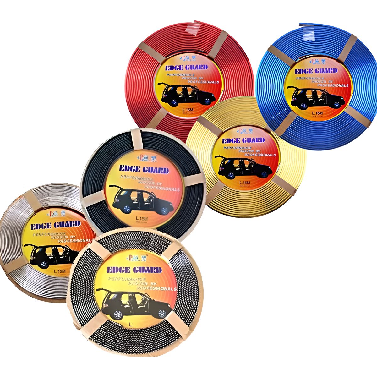 GENERICO - Moldura Embutida Auto Color Gris Negro Fibra Carbono 15mts