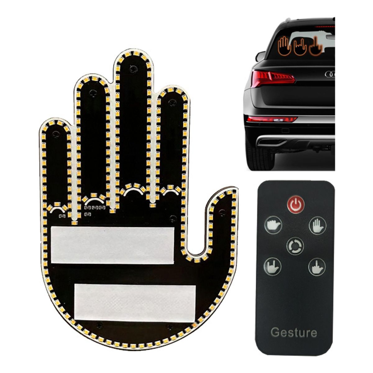 GENERICO - Señal De Mano Led Para Auto 4 Modos