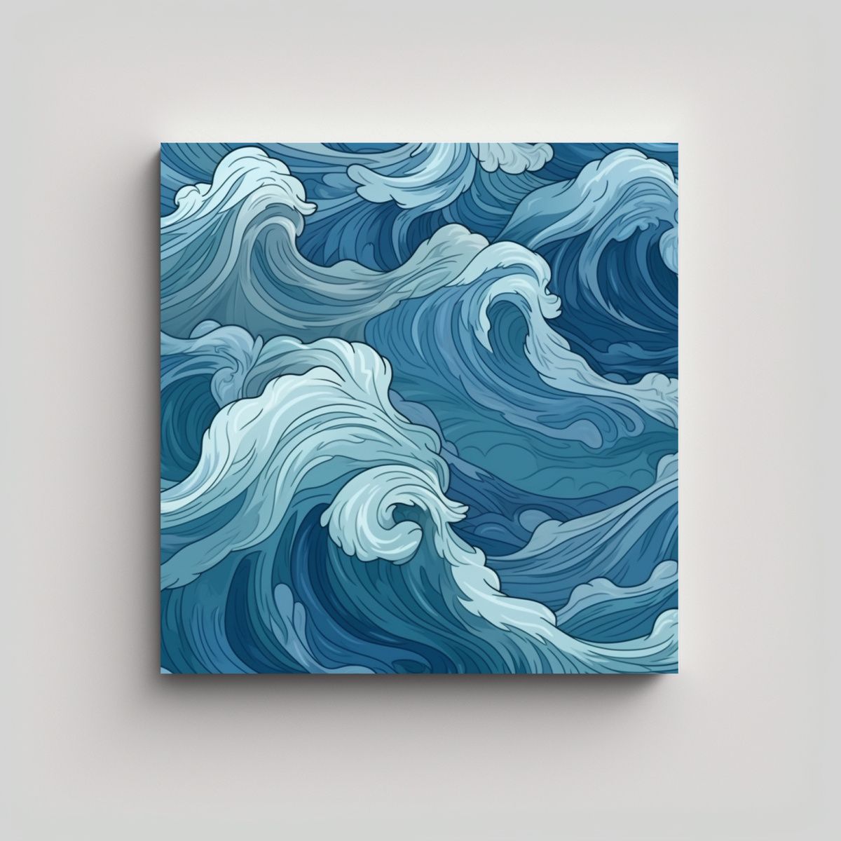 GENERICO - Pinturas Decorativas De Fondo De Olas Oceánicas 60x60 Cm