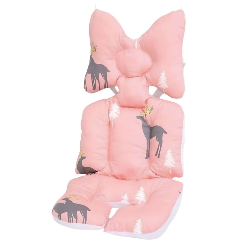 GENERICO - Cojin bebe acolchado para Coches o silla de Autos Rosa