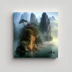 GENERICO - Cuadros De Decoración De Arte Moderno Luminoso 60x60 Cm.