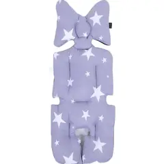 GENERICO - Cojin bebe acolchado para Coches o silla de Autos Gris