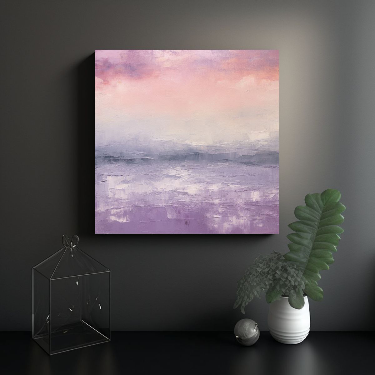 GENERICO - Pintura Artística Minimalista De Alta 60x60 Cm.