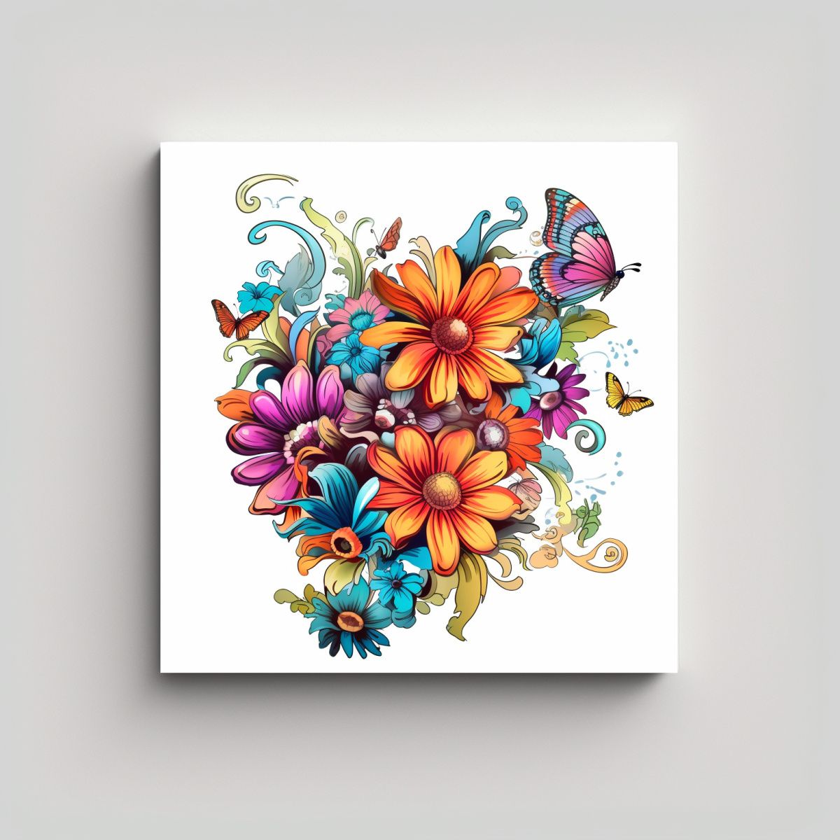 GENERICO - Arte Moderno De Pared Llamativo Diseño De 60x60 Cm