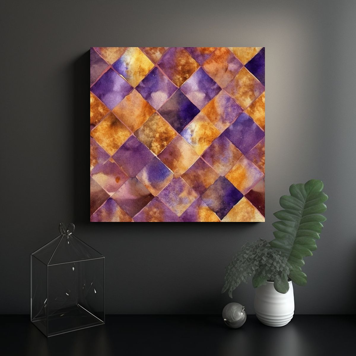 GENERICO - Pinturas Decorativas De Textura Metálica Morada 60x60 Cm