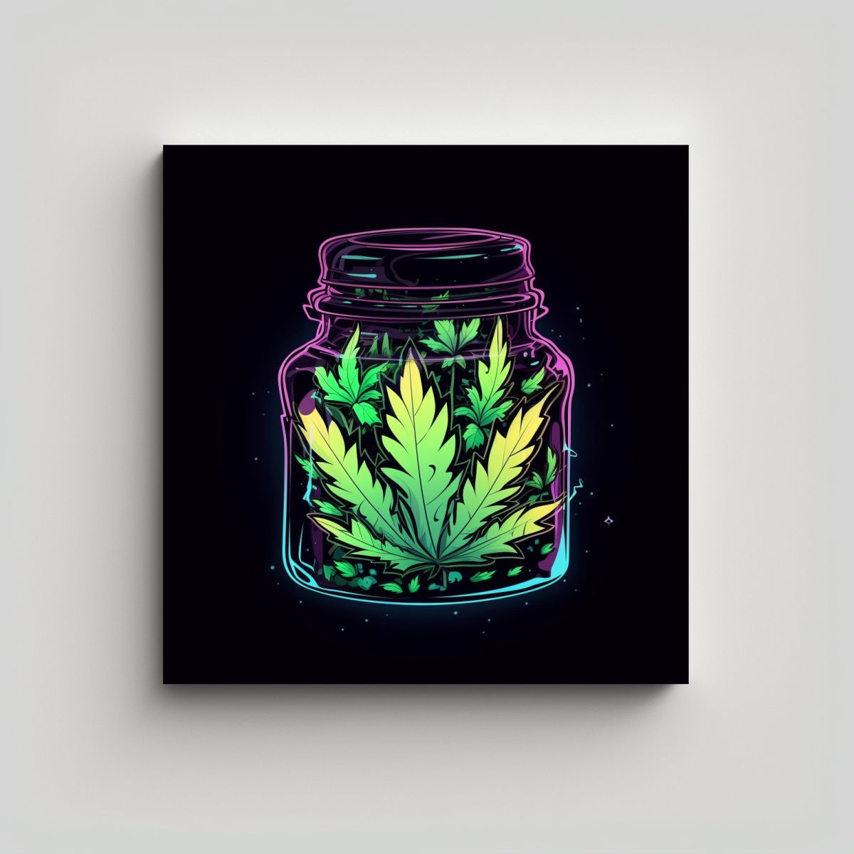 GENERICO - Cuadro Decorativo Con Ilustración De Frasco De 60x60 Cm