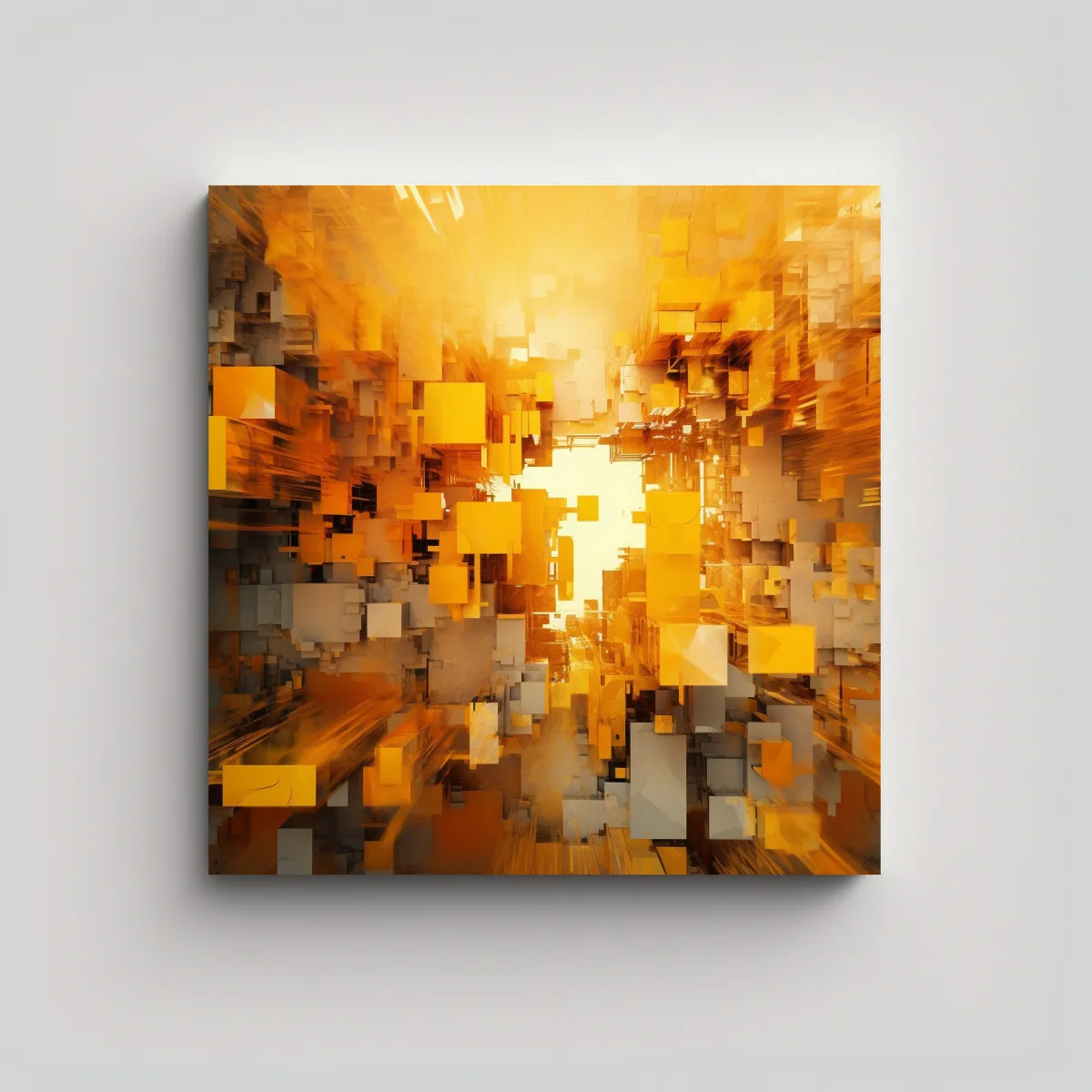 GENERICO - Composición Abstracta Luminosa Arte Inspirador 60x60 Cm