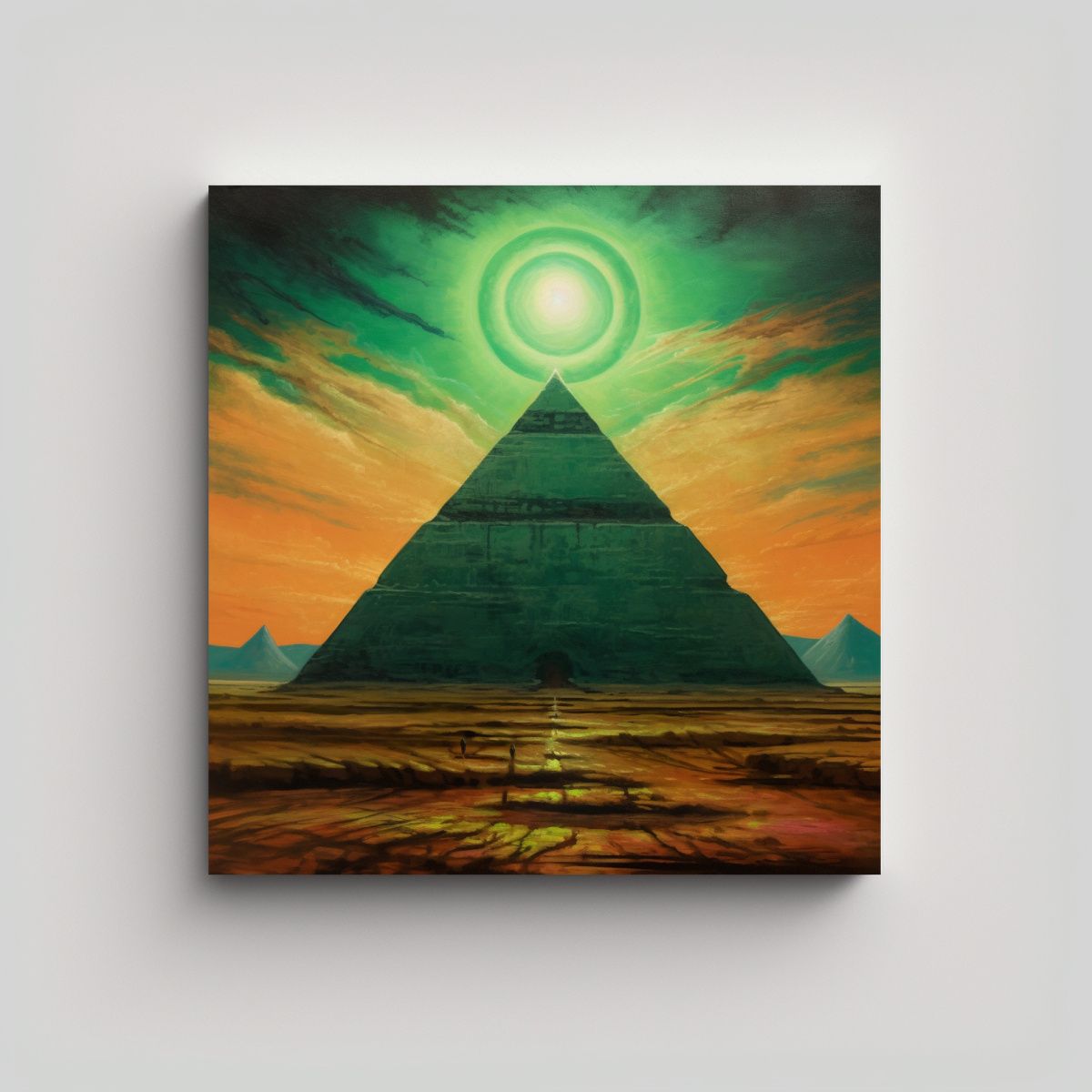 GENERICO - Cuadro Arte Gráfico Movimiento Estilo Pintura 60x60 Cm.