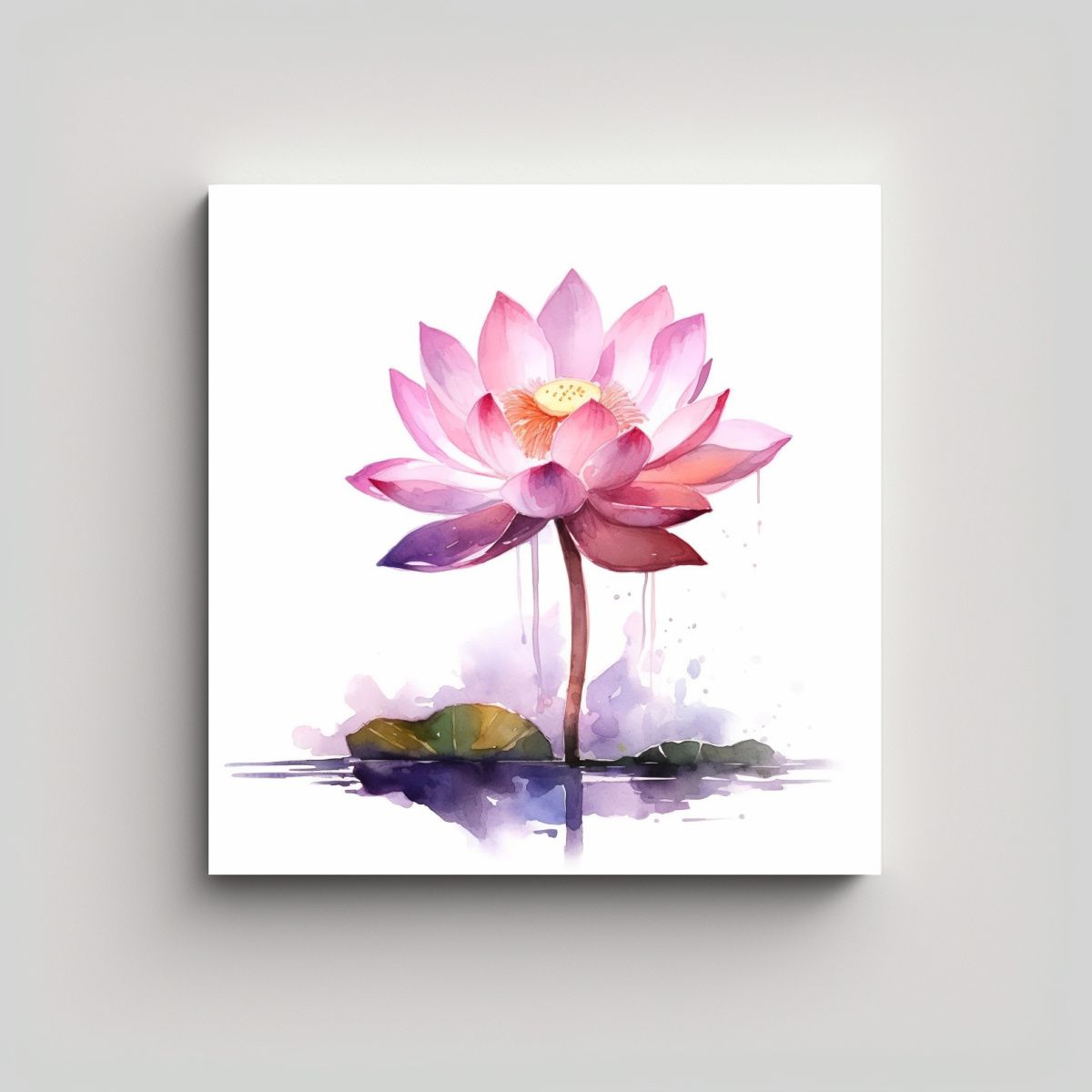 GENERICO - Ilustración Aislada De Flor De Lirio De Agua En 60x60 Cm