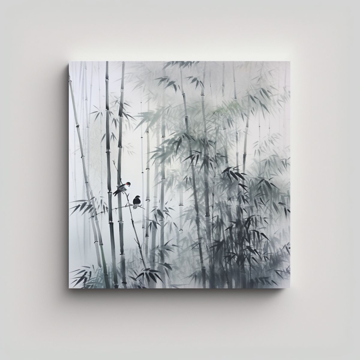 GENERICO - Pintura De Bambú En Tinta Y Tinte De Arroz De 60x60 Cm