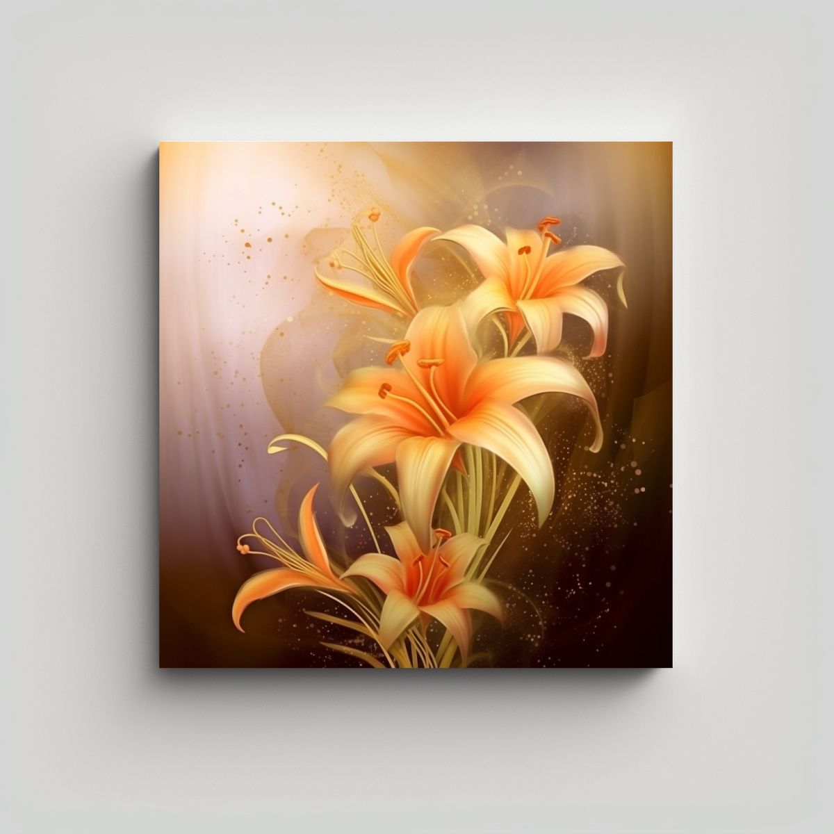 GENERICO - Armonía De Colores En Cuadro Estilo Chino Con 60x60 Cm