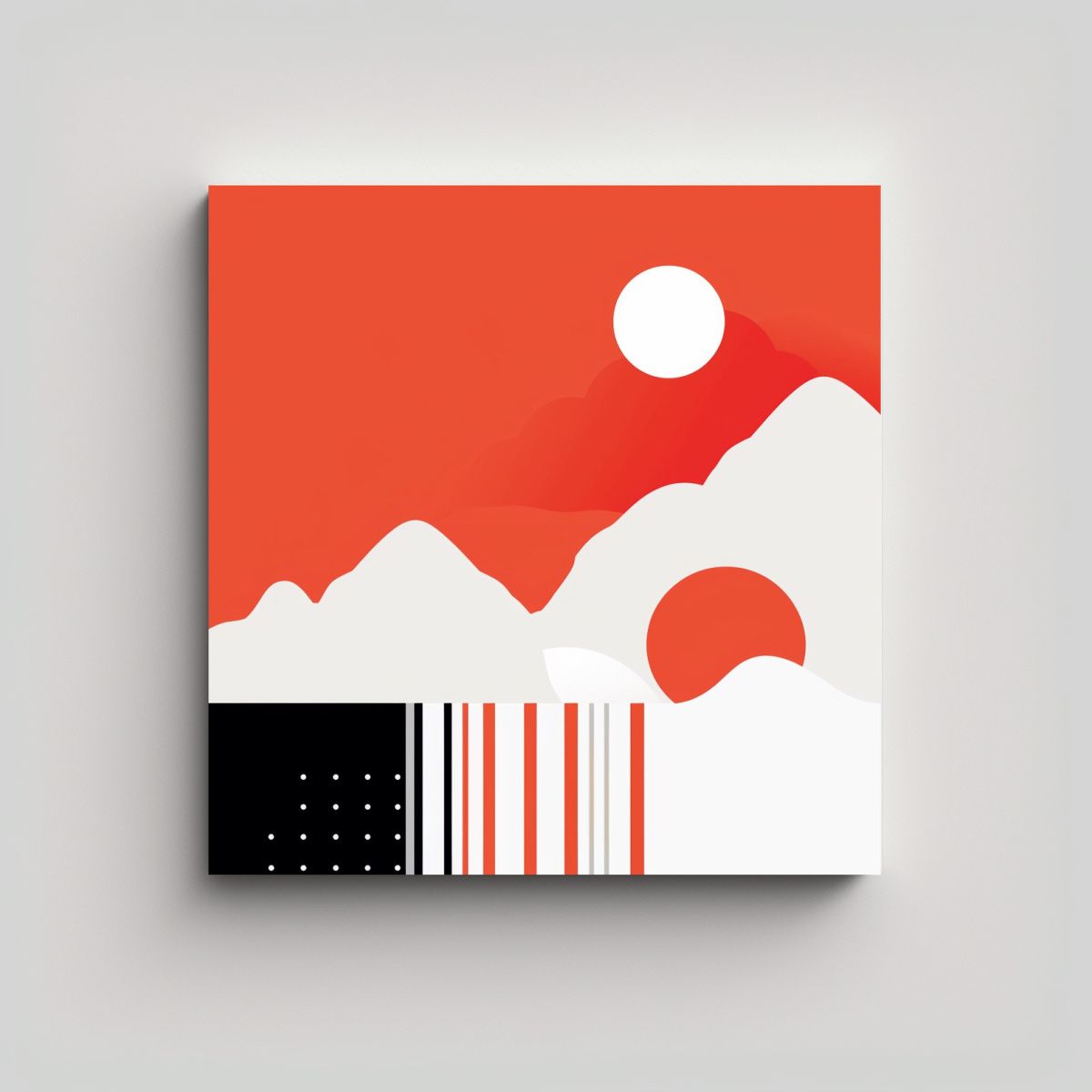GENERICO - Pinturas Decorativas Intrincadas En Lienzo Blanco 60x60 Cm