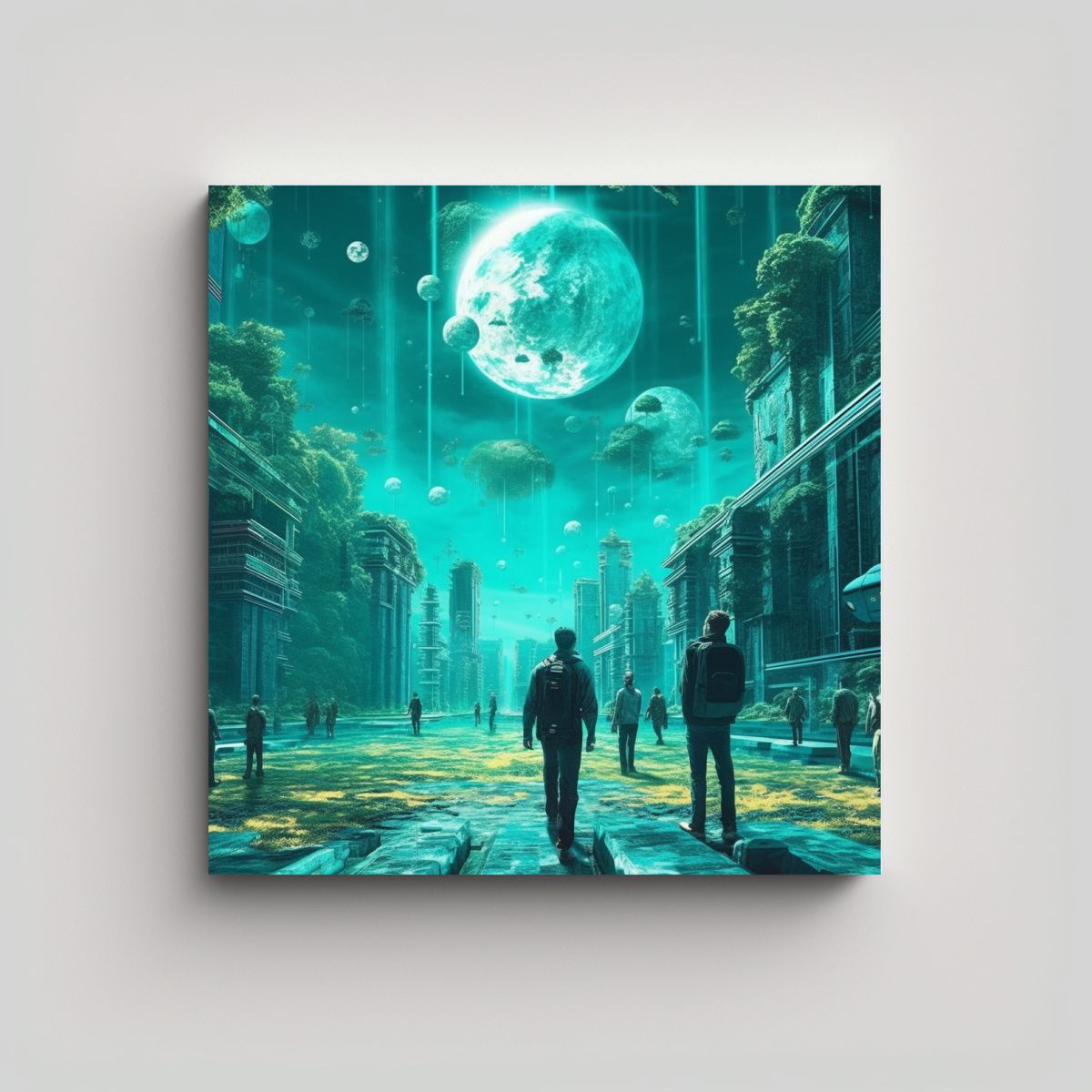 GENERICO - Pinturas Decorativas Surrealistas Para Viajar En 60x60 Cm