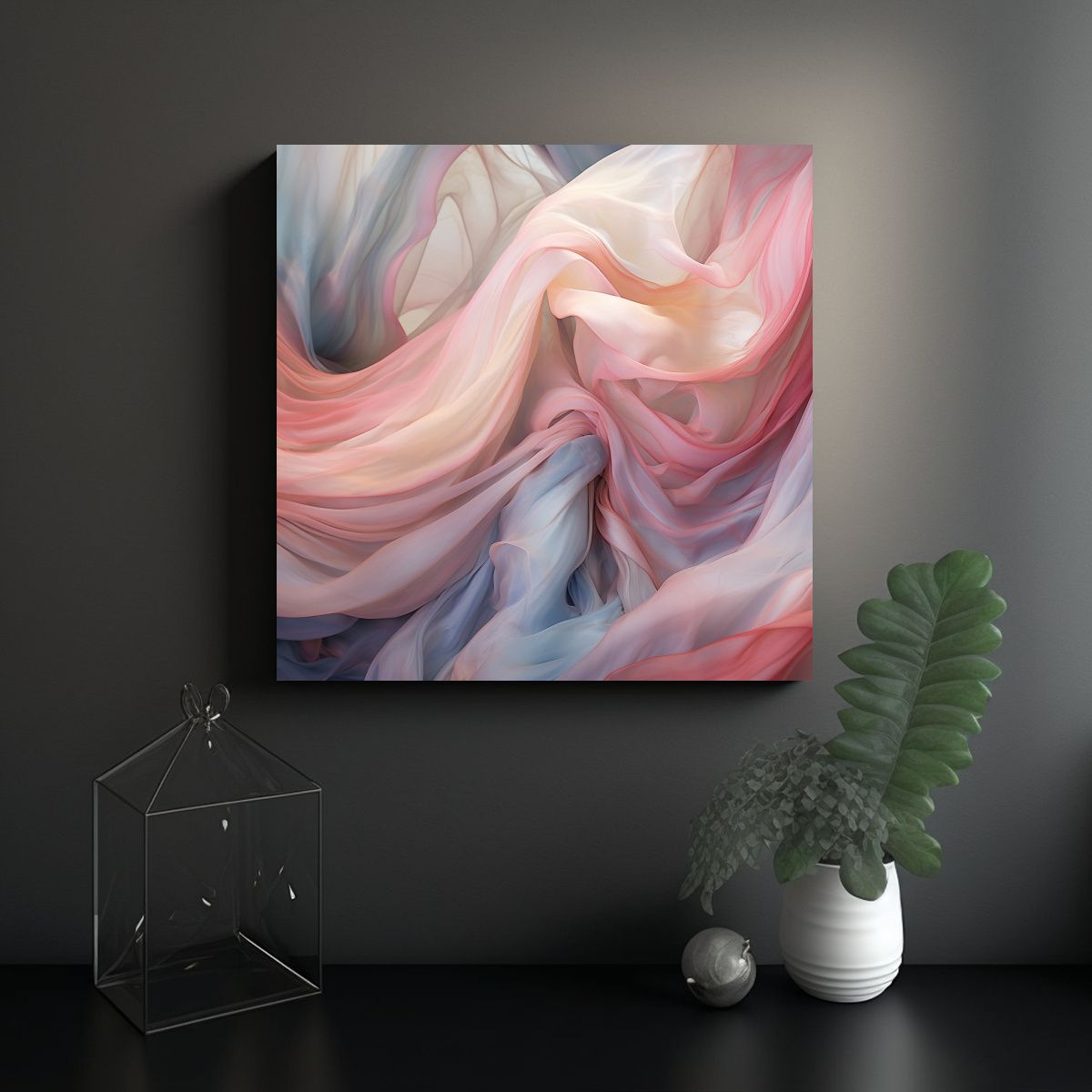 GENERICO - Cuadro Abstracción Pop Art Acuática En Un Bello 60x60 Cm