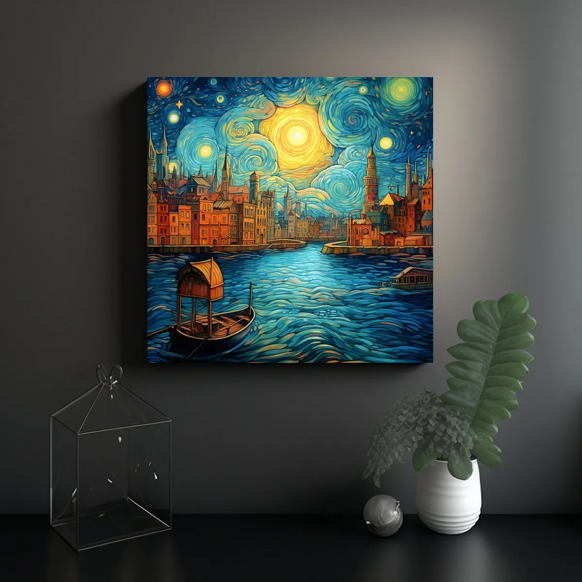 GENERICO - Promoción Pinturas Decorativas En Estilo Van 60x60 Cm