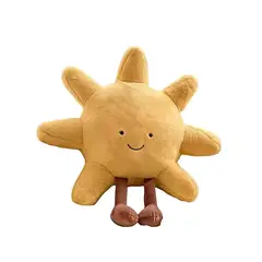 GENERICO - COJIN PELUCHE SOL AMARILLO