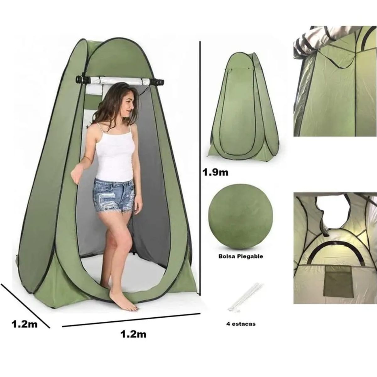 GENERICO - Carpa De Baño Portátil Carpa Para Ducha Privada