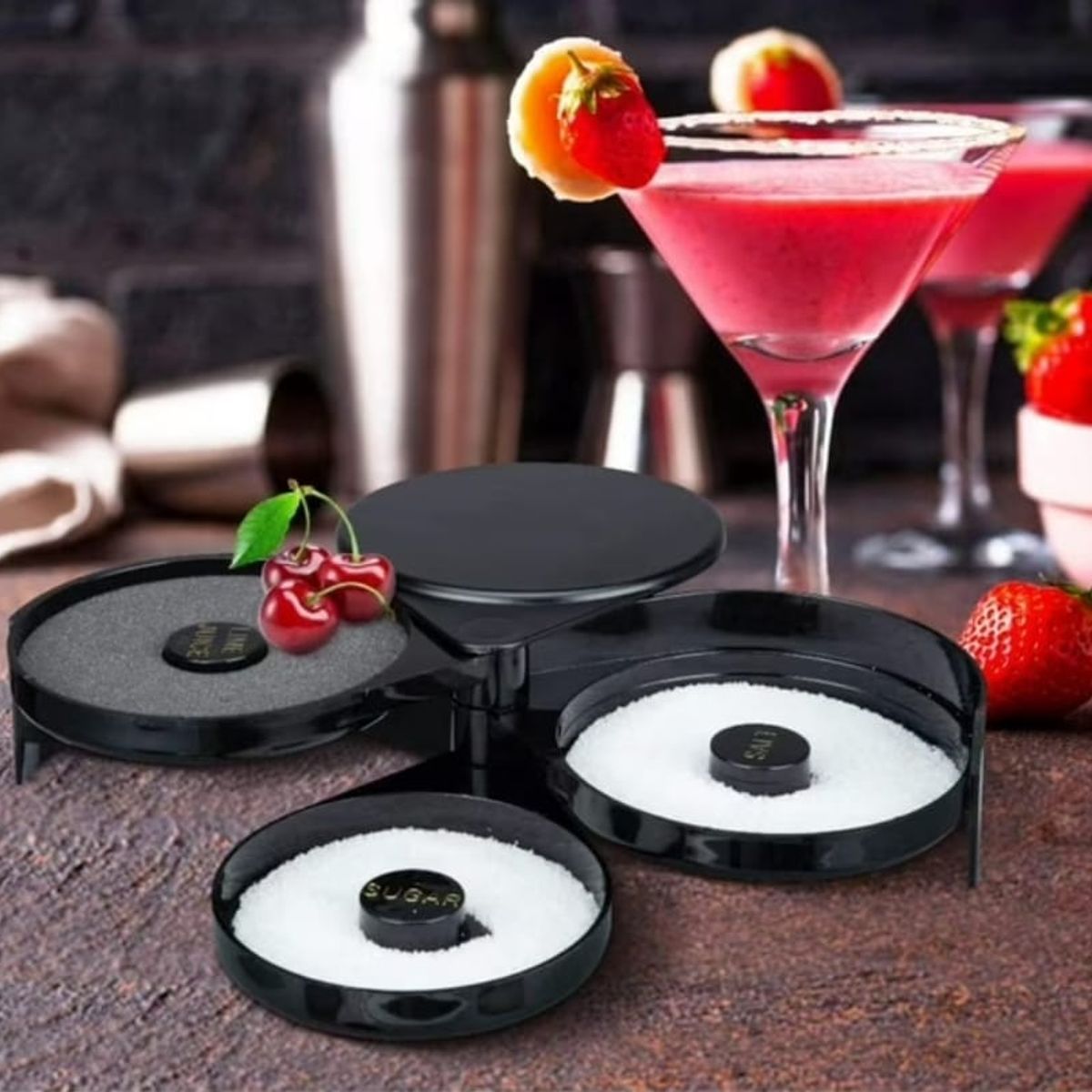 GENERICO - Escarchador De Vasos Para Preparar Micheladas 3 Bandejas