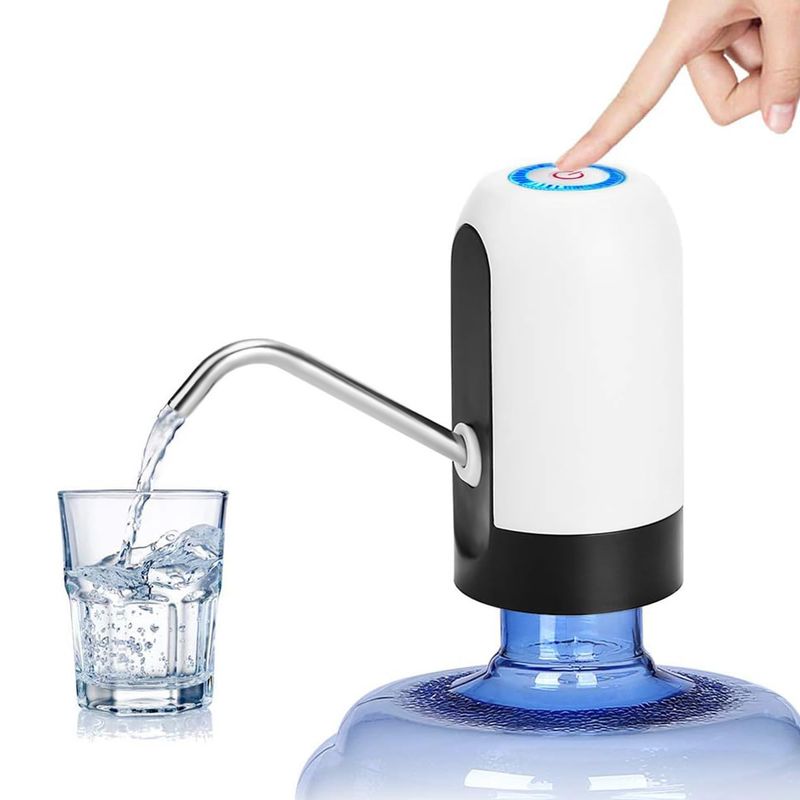 SUPERCENTER - Dispensador De Agua Automáticoacerosin Bpacarga Usb Blanco