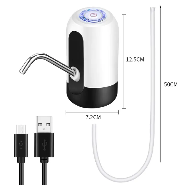 SUPERCENTER - Dispensador De Agua Automáticoacerosin Bpacarga Usb Blanco