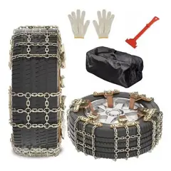 KINDA NICE - Set 8u De Cadenas Para Neumático Antideslizante Nieve Barro