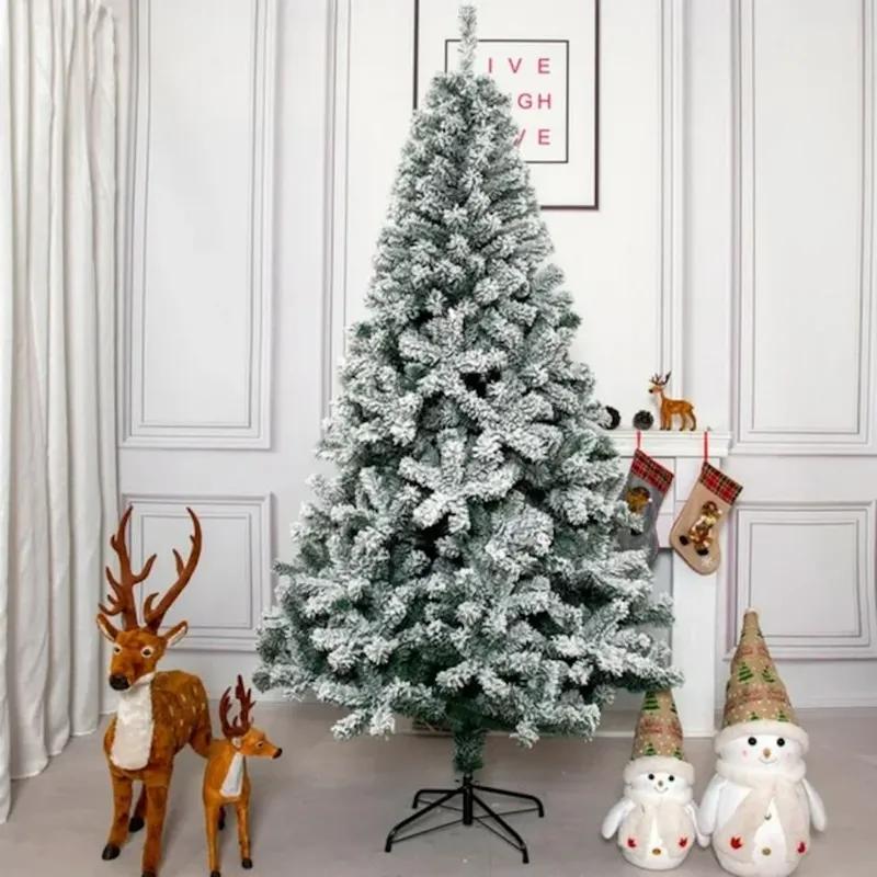 GENERICO - Árbol Nevado De Navidad Artificial 210cm