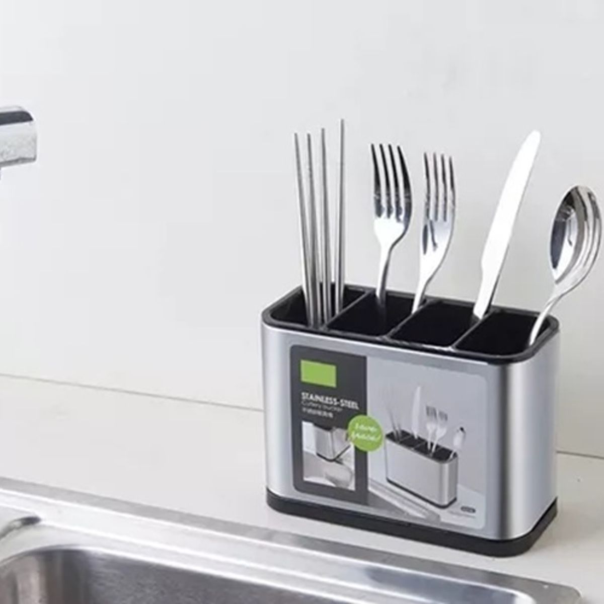 GENERICO - Escurridor de Cubiertos gris BY-889