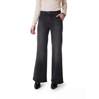 Imagen 2 del producto JEANS ZOE PALAZZO BOLSILLO PARCHE NEGRO