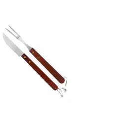 BBQOOL - Set Parrillero Para Asado Cuchillo Tenedor Acero Inoxidable