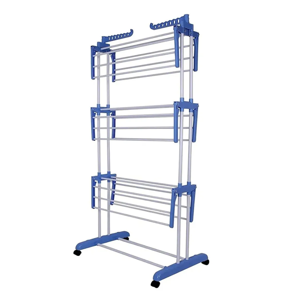 GENERICO - Tendederos Ropa Plegable Secador De Ropa   Con Rueda 3 Niveles Vertical