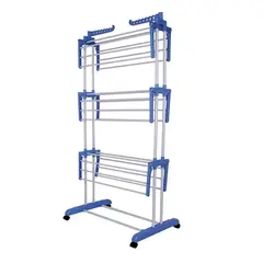 GENERICO - Tendederos Ropa Plegable Secador De Ropa  Con Rueda 3 Niveles Vertical