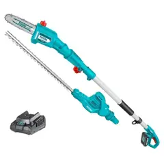TOTAL - Podador Cortaseto 2 En 1 Altura 20v Bateria + Cargador