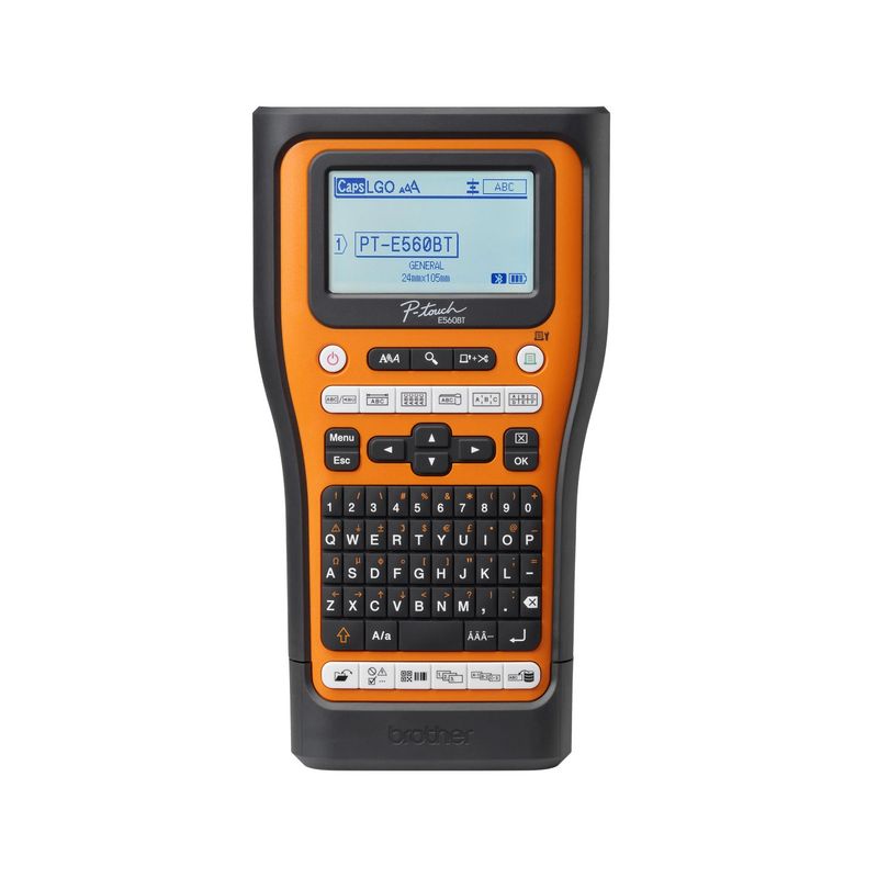 BROTHER - Rotuladora Brother Industrial Naranja PT-E560BTVP