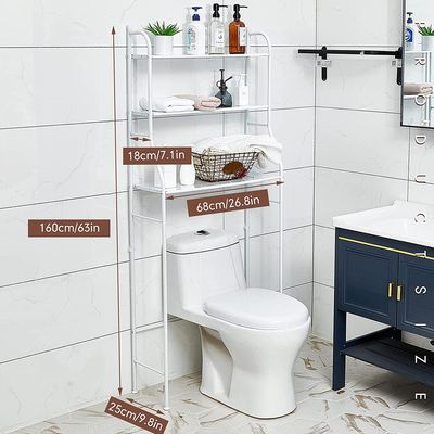 Imagen 2 del producto Portatil Estante Mueble Organizador De Baño 3 Niveles Repisa
