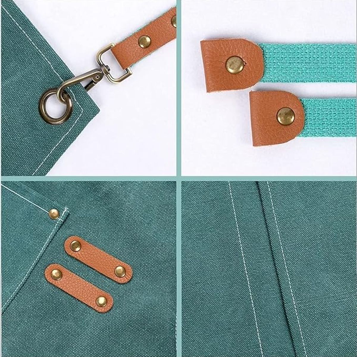 GENERICO - Delantal Delantal Cocina Chef-cafeteria Mandil Parrillera-Verde