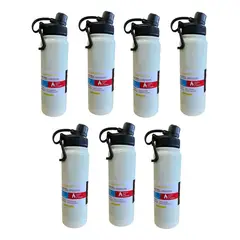 NO LOGO - Termo Botella Agua Termica 800ml Acero Inoxidable Pack X7