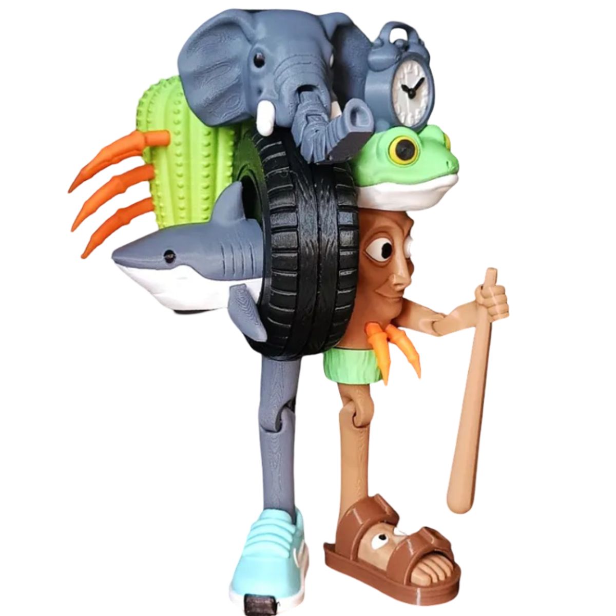 GENERICO - Juguete Italian Brainrot Articulado - La grande combinazione