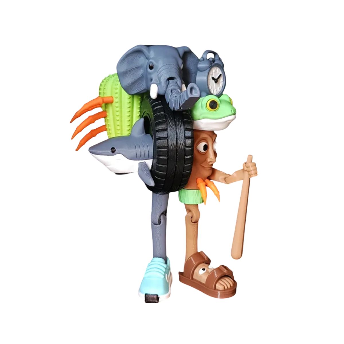 GENERICO - Juguete Italian Brainrot Articulado - La grande combinazione