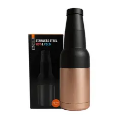 GENERICO - Enfriador de Bebidas de Acero Inoxidable 3-en-1 - Mantenedor Térmico para Botellas y Latas de 350ml