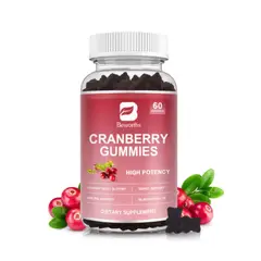 GENERICO - Beworths Cranberry Gummies Arandano Rojo Gomitas Masticables