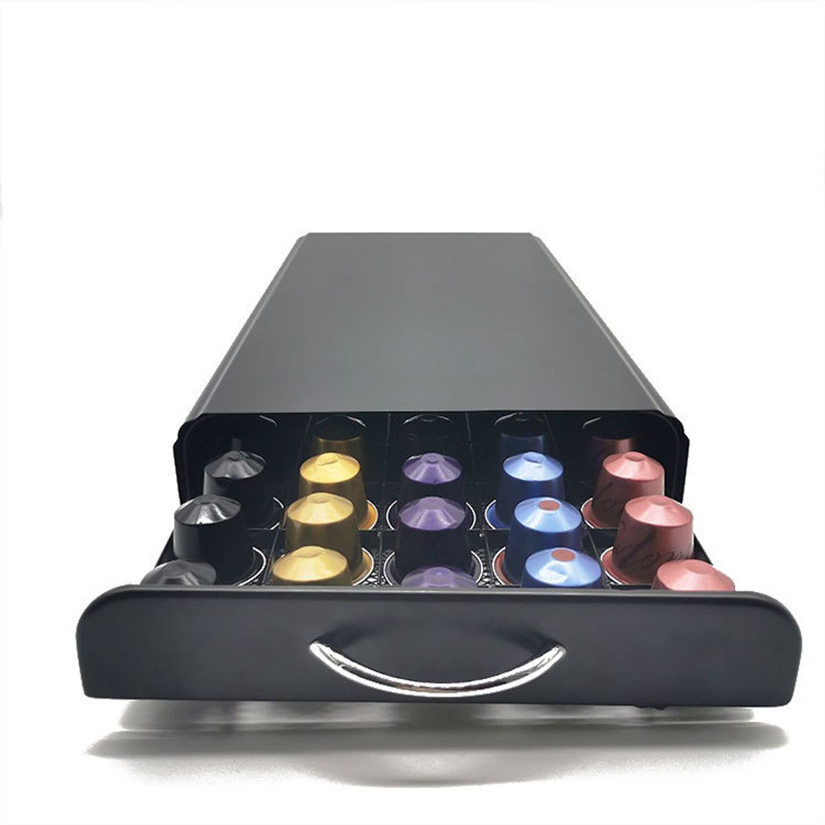 KUANGYE - Porta Cápsulas Metálico Para Café Nespresso 50 Unidades