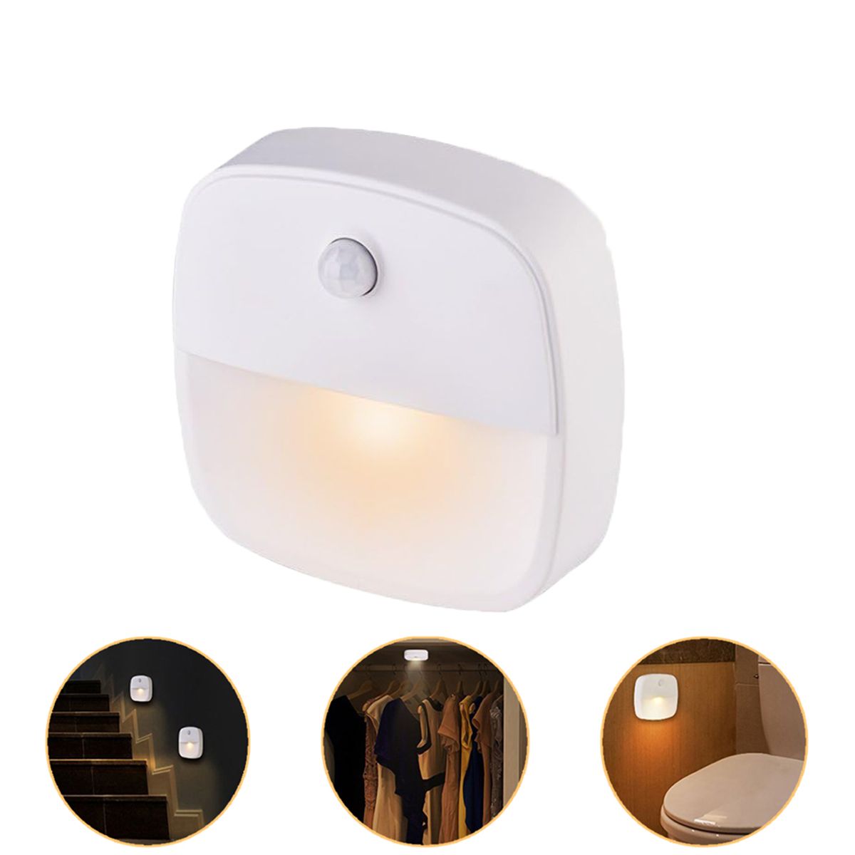 GENERICO - Cálida Luz Nocturna Con Sensor De Movimiento Para Escaleras